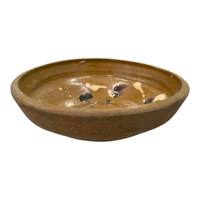 Antique Hungarian Folk Art Decorative Bowl For Sale