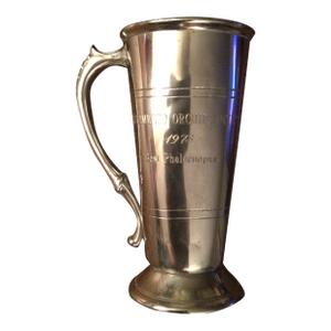 1973 Leonard Eales English Pewter Tankard Trophy “Sacramento Orchid Society, Best Phalaenops”