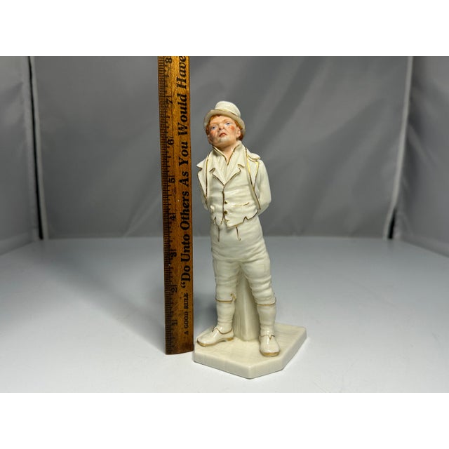 Antique Royal Worcester Figurine: Paddy Irishman, James Hadley, 1868 For Sale - Image 9 of 10