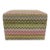Upholstered Ottoman With Caster For Sale