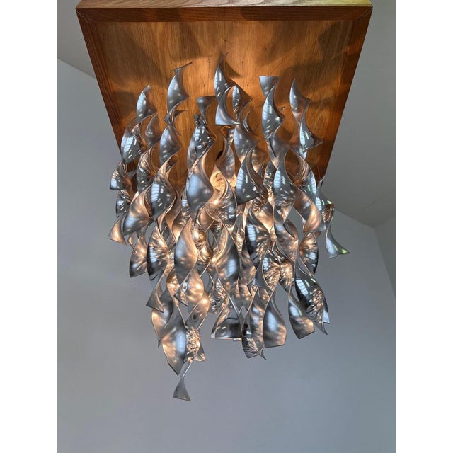 Space Age Aluminium Ceiling Light, Czechoslovakia, 1960s For Sale - Image 6 of 9