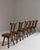 Set of Six 1960s Belgian Brown Brutalist Oak Mobichalet Dining Chairs For Sale In Greensboro - Image 6 of 15