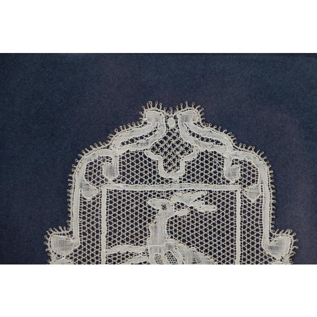 Origin: Flemish. Material: Lace, Gilt Wooden Frame and Glass. Circa: Early 18th Century. Item Condition: Some...