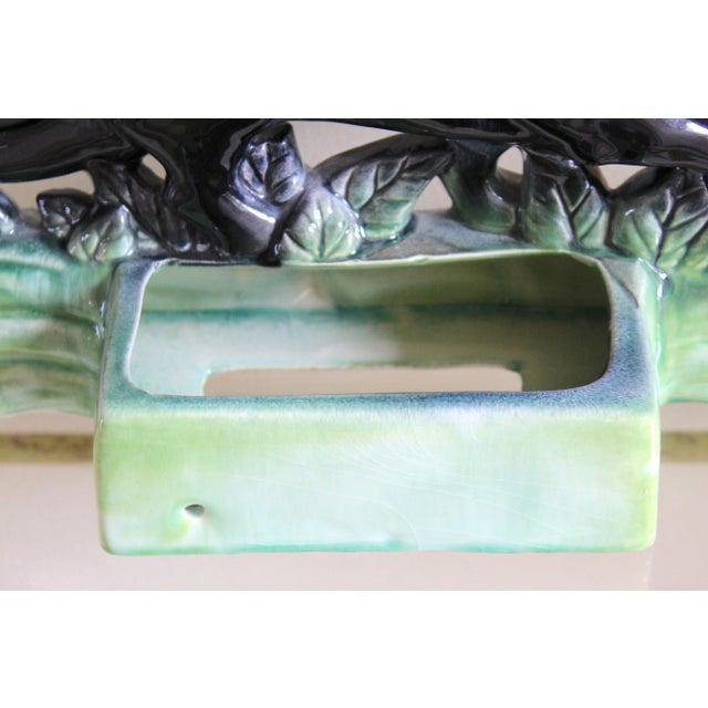 Mid-Century Modern Black Panther Ceramic Tv Lamp Base For Sale - Image 10 of 13