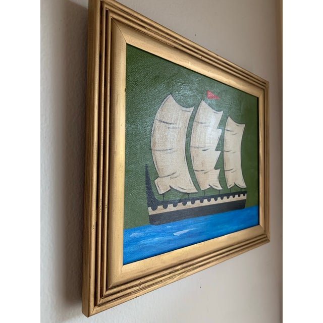 Traditional Contemporary Impressionist Style Seascape Painting on Canvas, Framed For Sale - Image 3 of 6