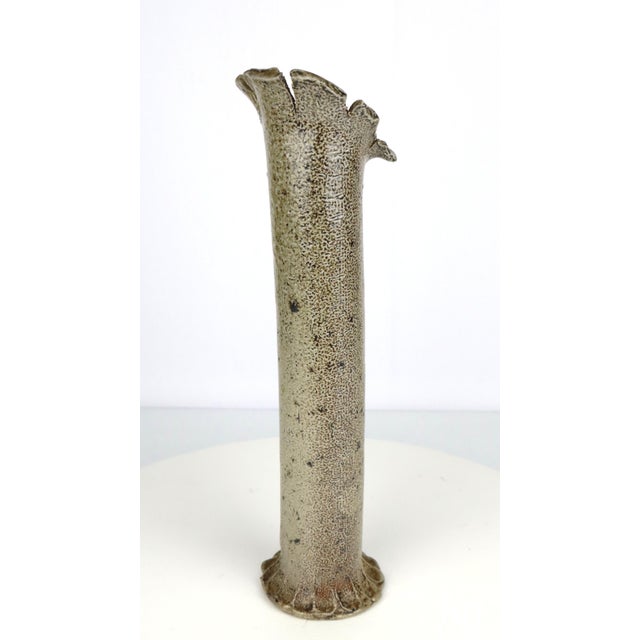Beige Vase in Stoneware by Gustave Tiffoche, 1960 For Sale - Image 8 of 13