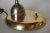 Brass and Chrome Machine Age Bell Shade Reading Desk Lamp For Sale - Image 10 of 11