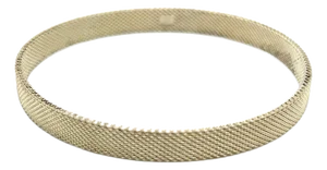 Tiffany & Co Estate Somerset Hard Bangle M 7.5" Silver 6.5 mm Height