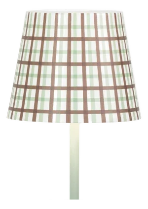 Poldina Metal Graphic Shade - Brown/Green Gingham