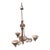 Antique Cast Iron Gothic Revival Three-Light Chandelier For Sale