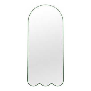 Large Archvyli A3 Organic Modern Arched Mirror With Wavy Bottom For Sale