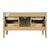 Wood Bristol 60 in. W Marble and Wood 4 Drawer Ribbed Bathroom Vanity, Medium Oak For Sale - Image 7 of 9