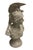 This striking cast iron bust depicts a classical Roman soldier or warrior, rendered with excellent attention to period-...