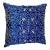 Large Blue & Gold Pillow With Tassels For Sale
