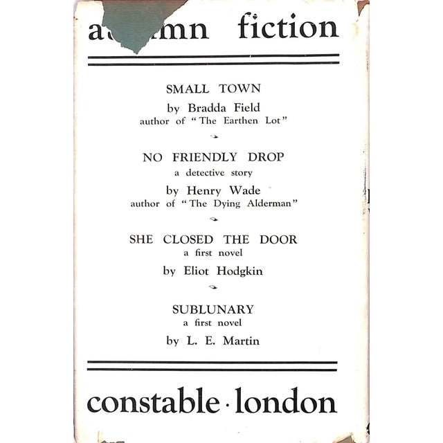 "Early Closing" 1931 Willson, D. Wynne For Sale - Image 4 of 6