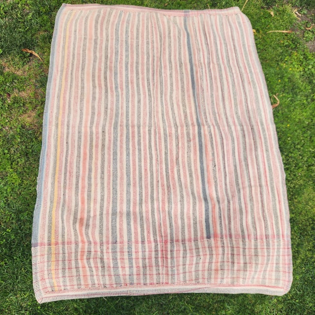 Antique Microstitched Bangladesh Rally Kantha Quilt For Sale In Los Angeles - Image 6 of 6