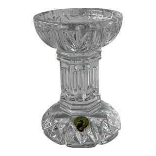 2000s Waterford Crystal "Bethany" Candle Stand For Sale