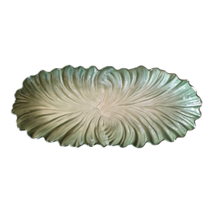 Vintage Maddux of California Pottery Green Leaf Large Serving Bowl Dish Platter
