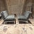 For your consideration, a pair of mid-century modern armless slipper lounge chairs. These are designed by Florence Knoll...