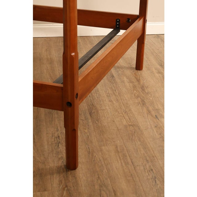 Brown Custom Quality Solid Cherry Queen Size Poster Bed For Sale - Image 8 of 18