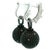 2000 - 2009 Convertible 5 Carat Black and White Diamond 18k Gold Ball Earrings, Pair For Sale - Image 5 of 18