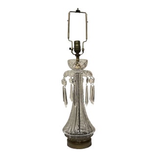 Mid 20th Century Custom Waterford Crystal Lamp For Sale