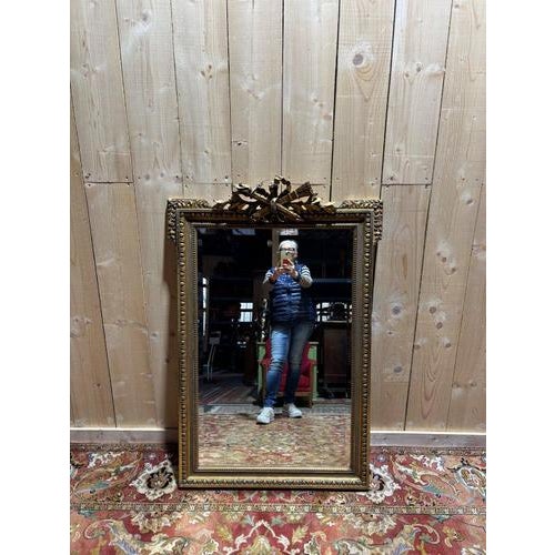 Louis XVI Style Rectangular Mirror For Sale - Image 9 of 10