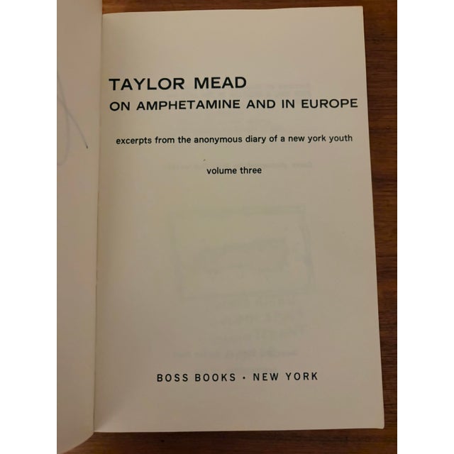 Mid-Century Modern 1968 Signed First Edition Taylor Mead on Amphetamine and in Europe – Warhol Factory Poet For Sale - Image 3 of 8