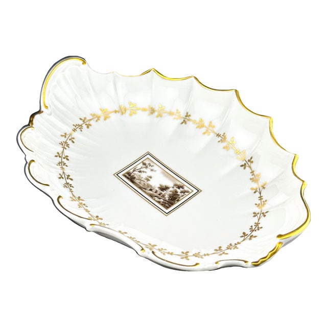 1970s Richard Ginori Fiesole Serving Dish – Italian Porcelain Landscape Scene For Sale