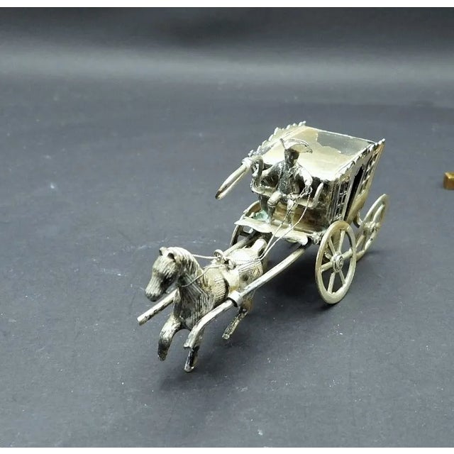 Antique 1900 Continental Silver Decorative Cinderella Horse