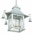 Late 20th Century Vintage Chinoiserie Light Blue Iron Four-Lamp Pagoda Chandelier For Sale - Image 5 of 11
