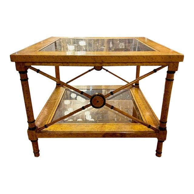 Vintage Italian Faux Painted Designer Table For Sale