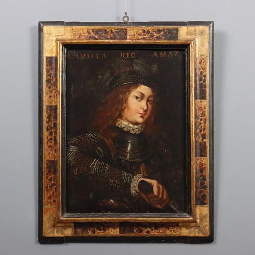 Camilla Queen of the Amazons, Oil on Canvas For Sale - Image 11 of 11