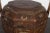 Brown Chinese Antique Lacquered Gift Delivering Basket with Hand Painted Floral Décor For Sale - Image 8 of 13