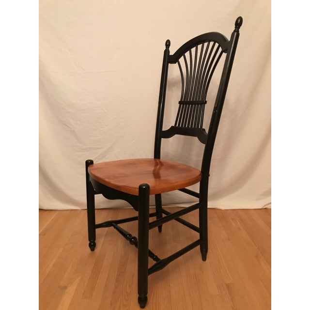 1990s Vintage Nichols & Stone Cherry Wheat Sheaf Chairs Set of 6
