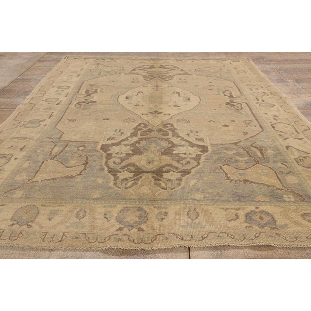 Vintage Turkish Oushak Rug, 06'00 X 08'04 For Sale - Image 9 of 10