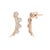 Not Yet Made - Made To Order 14k Rose Gold Diamond Curve Stud Earrings - 2 Pieces For Sale - Image 5 of 7