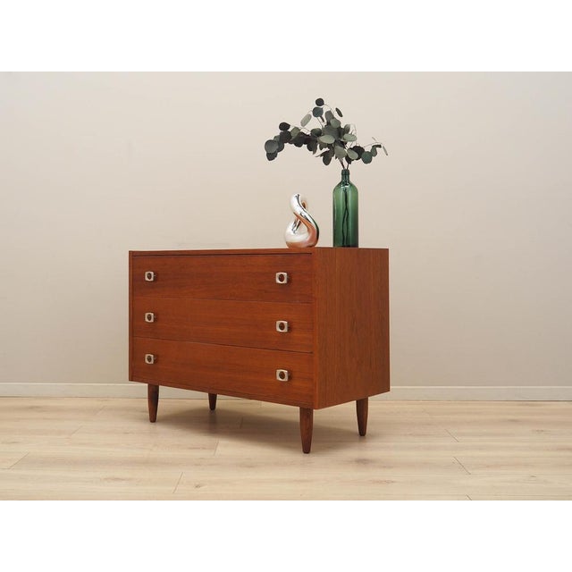 Vintage Danish Teak Chest of Drawers, 1970s For Sale - Image 3 of 11