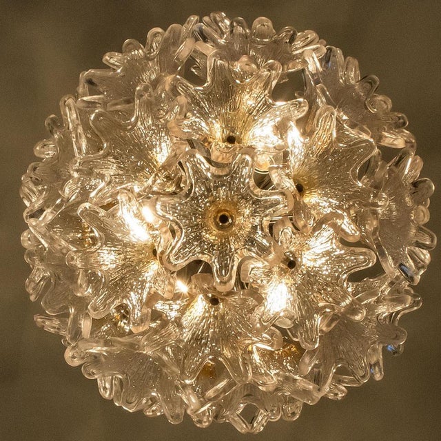 1970s Murano Glass Sputnik Light Fixture attributed to Paolo Venini for Veart, 1970s For Sale - Image 5 of 13
