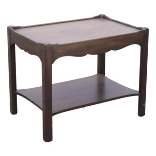 Vintage Kittinger George III Two-Tier Side Table For Sale