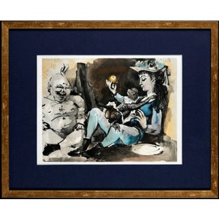 Pablo Picasso, Woman with Monkey, 1954, Lithograph For Sale
