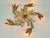 Vintage Flowers Metal Ceiling Lamp ,France, 1960s For Sale - Image 4 of 9