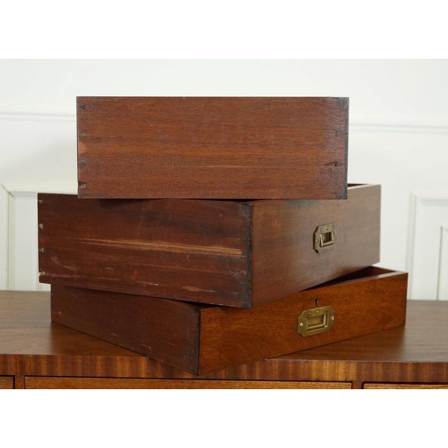 Military Campaign Merchants Counter Sideboard For Sale - Image 10 of 18