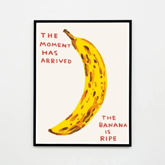 Contemporary David Shrigley, The Moment Has Arrived, 2021, Lithograph Poster, Framed For Sale - Image 3 of 3
