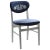 Kalocsa Patterned Blue Chair, 1950s For Sale - Image 4 of 5