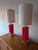 Kate Spade Contemporary Beekman Table Lamps by Kate Spade Magenta Cranberry Pink - Pair For Sale - Image 4 of 10