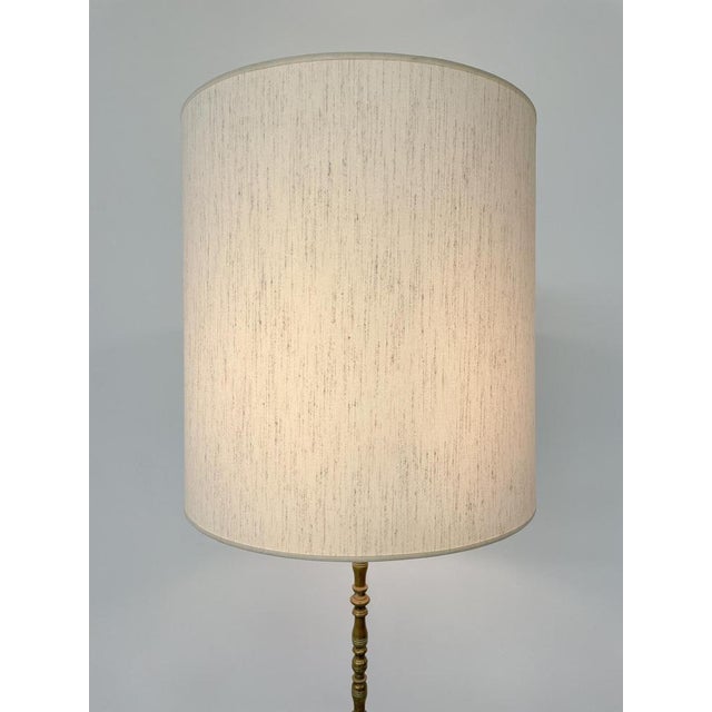 Mid-Century Modern Brass Floor Lamp, 1940s For Sale - Image 6 of 7