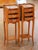 Brown Pair of Mid-Century French Louis XV Walnut Marquetry Marble-Top Nightstands For Sale - Image 8 of 13