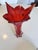 Glass Submerged Blown Red Murano Glass Vase, 1960s For Sale - Image 7 of 10