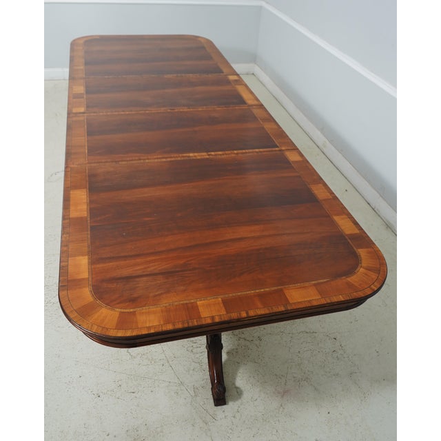 Large Continental Style Mahogany Dining Room Table Chairish
